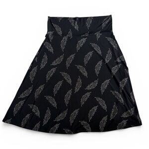 LuLaRoe Azure Feather Skirt XL